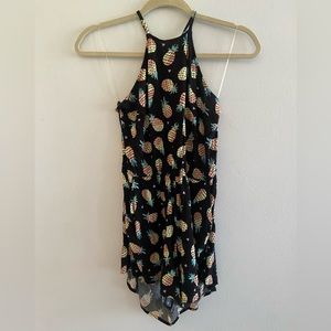 Modern Amusement Pineapple Halter Romper Size M